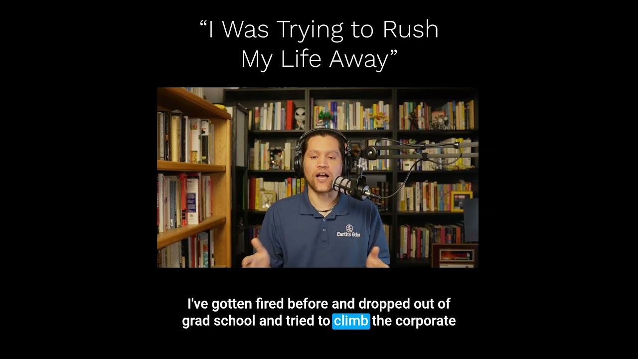 “I Was Trying to Rush My Life Away” #LifeJourney #NeverGiveUp #LifeLessons #PersonalGrowth