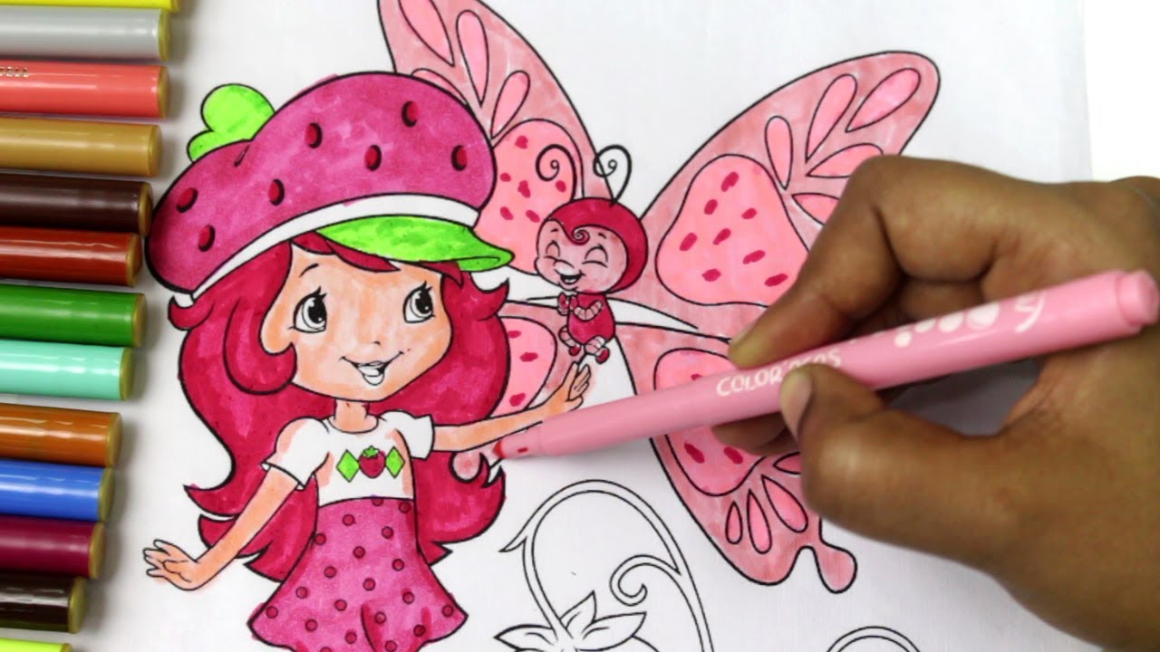 strawberry shortcake coloring pages, coloring book, colors, art, fun, straw...