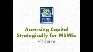 Webinar | Accessing Capital Strategically for MSMEs