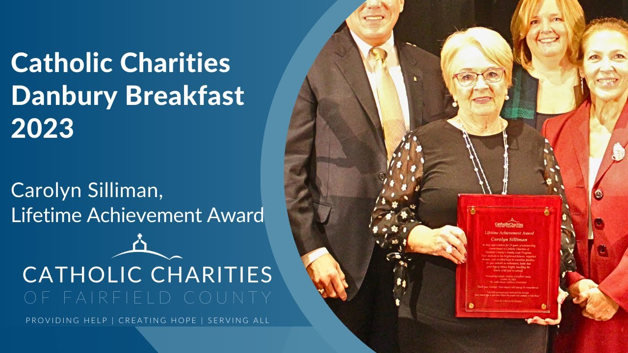 Catholic Charities 2023 Danbury Breakfast, Carolyn Silliman receives Lifetime Achievement Award