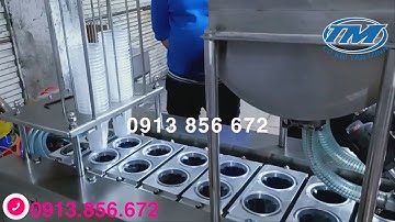 Máy chiết rót dán miệng cốc - Hotline/Zalo: 0912.519.234