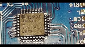 Плата Arduino UNO R3 на базе контроллера ATmega328P.