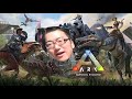 【ARK】否めん、恐竜をボコボコにする。