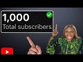 HOW TO GET 1000 SUBSCRIBERS IN 24HRS #youtubegrowth #live