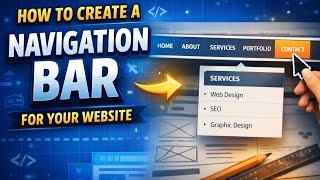 How To Create Navigation bar (Navbar) Using HTML And Css