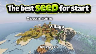 🔥THE BEST SEED FOR START IN MINECRAFT! Java 1.21+