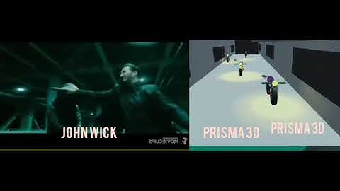 John wick bike fighting (reacting) made in PrISMA 3D action scene#cgianimation #tanzania #youtube