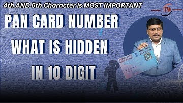 PAN Secret Information | Which Information Hidden in PAN | What Does PAN Card Number Says | PAN |