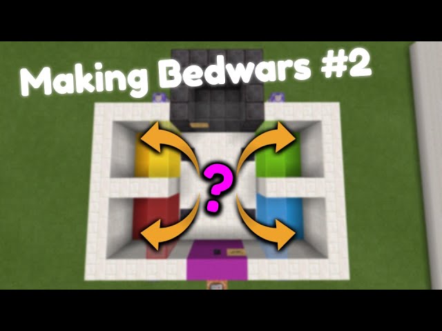 Vanilla Minecraft BedWars Commands/Redstone Tutorial Map Minecraft Map