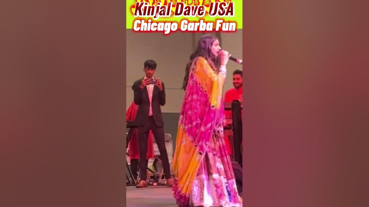 Live USA Kinjal Dave Chicago Garba fun(Kinjal Dave new Garba style