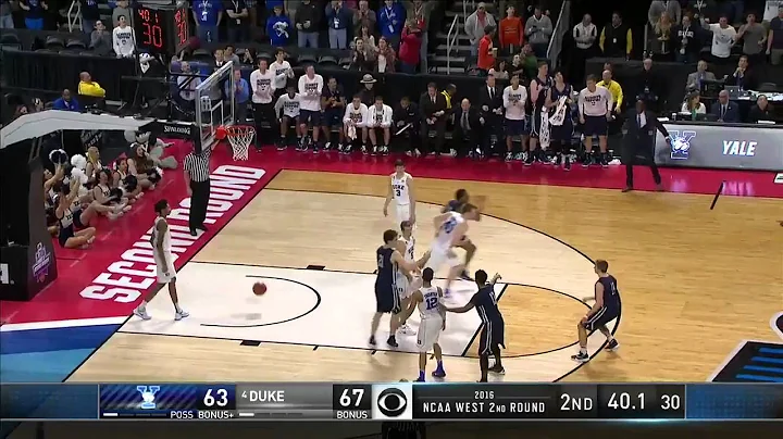YALE vs. DUKE: Justin Sears tip-in