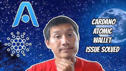 Cardano(ADA) unable to withdraw in Atomic wallet, problem solved. Here