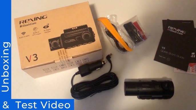 Rexing V3c Dual Channel Front And Cabin 1080p Dash Cam With App