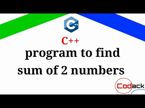 C++ program to find sum of 2 numbers