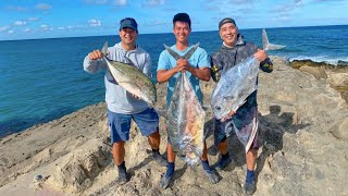 35lb Kagami Ulua!  -Epic overnight Hawaii fishing trip! | African Pampano