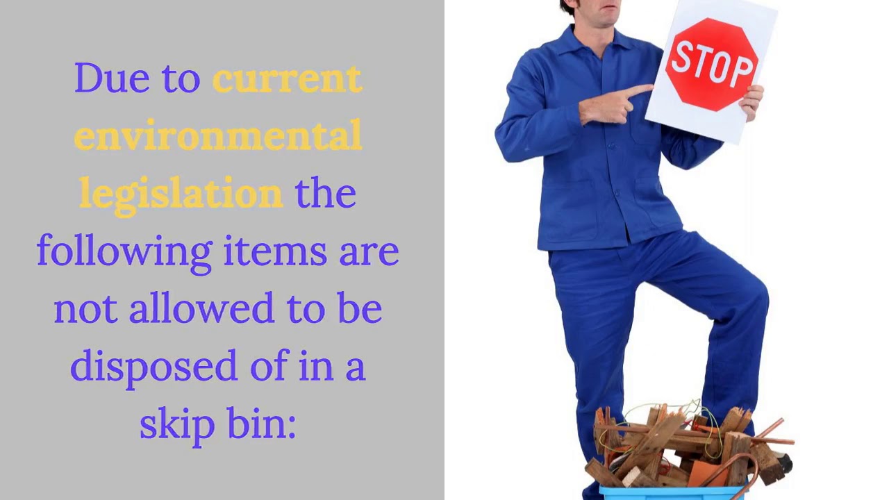 What NOT to put in the Skip Bin