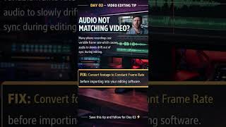 Audio Not Syncing in Premiere Pro? Fix This in 30 Seconds | Day 02 Editing Tips
