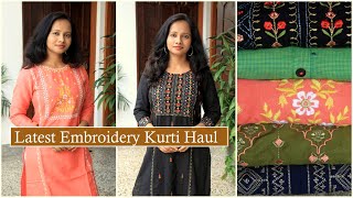 Amazon Kurti Haul | Amazon Embroidery Kurti Haul 2020 | Flipkart Kurti Haul, Review | Ranjana R