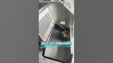 Frozen meat slicer, with adjustable cutting thickness and speed. #FrozenMeatSlicer