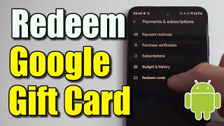 How to Redeem Google Play Gift Card on Android Phone (Best Method)