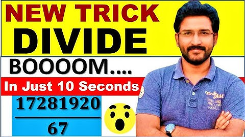 Division tricks | Divide trick any number | Divide tricks | Division tricks vedic maths - VipraMinds