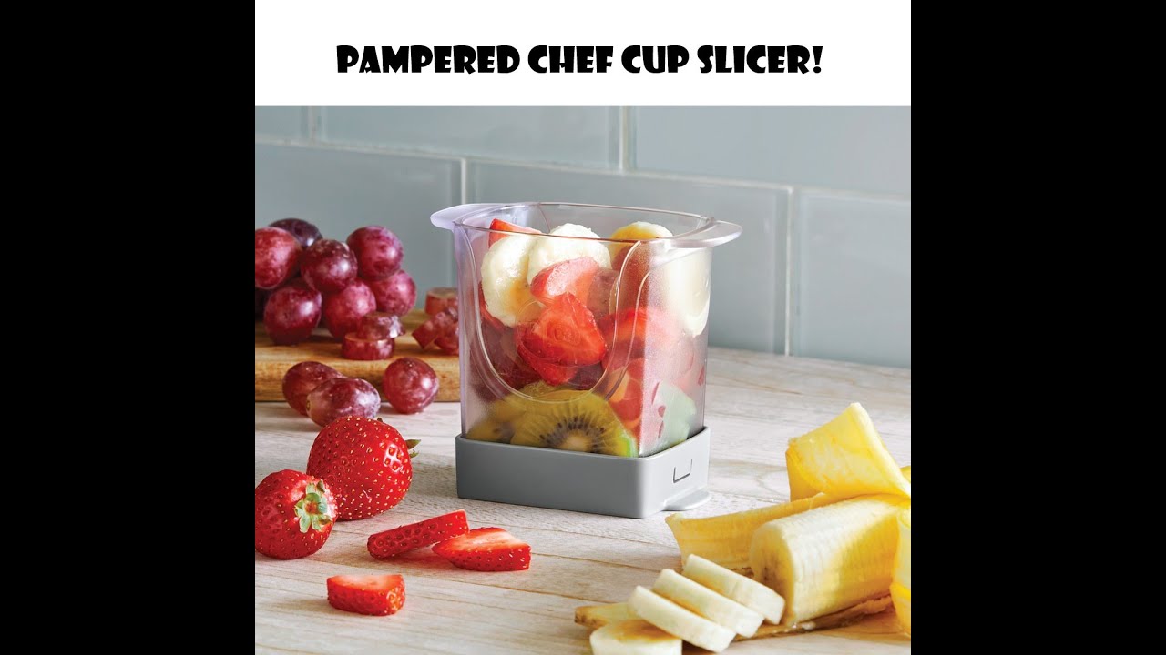 Pampered Chef Cup Slicer Demo YouTube