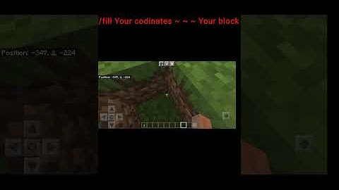 How to Replace Block/Fill Block with Anyother Block #Shorts