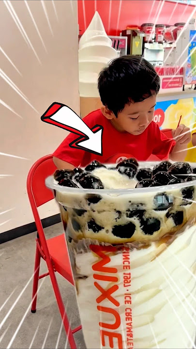 Gara2 makan es krim jumbo⁉️😭