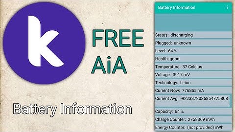 Battery information AiA Kodular