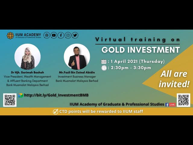 Gold Investment By Bank Muamalat Malaysia Berhad Youtube