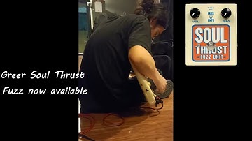 Art plays the Greer Custom Shop "Soul Thrust" vintage style Fuzz wonderbox