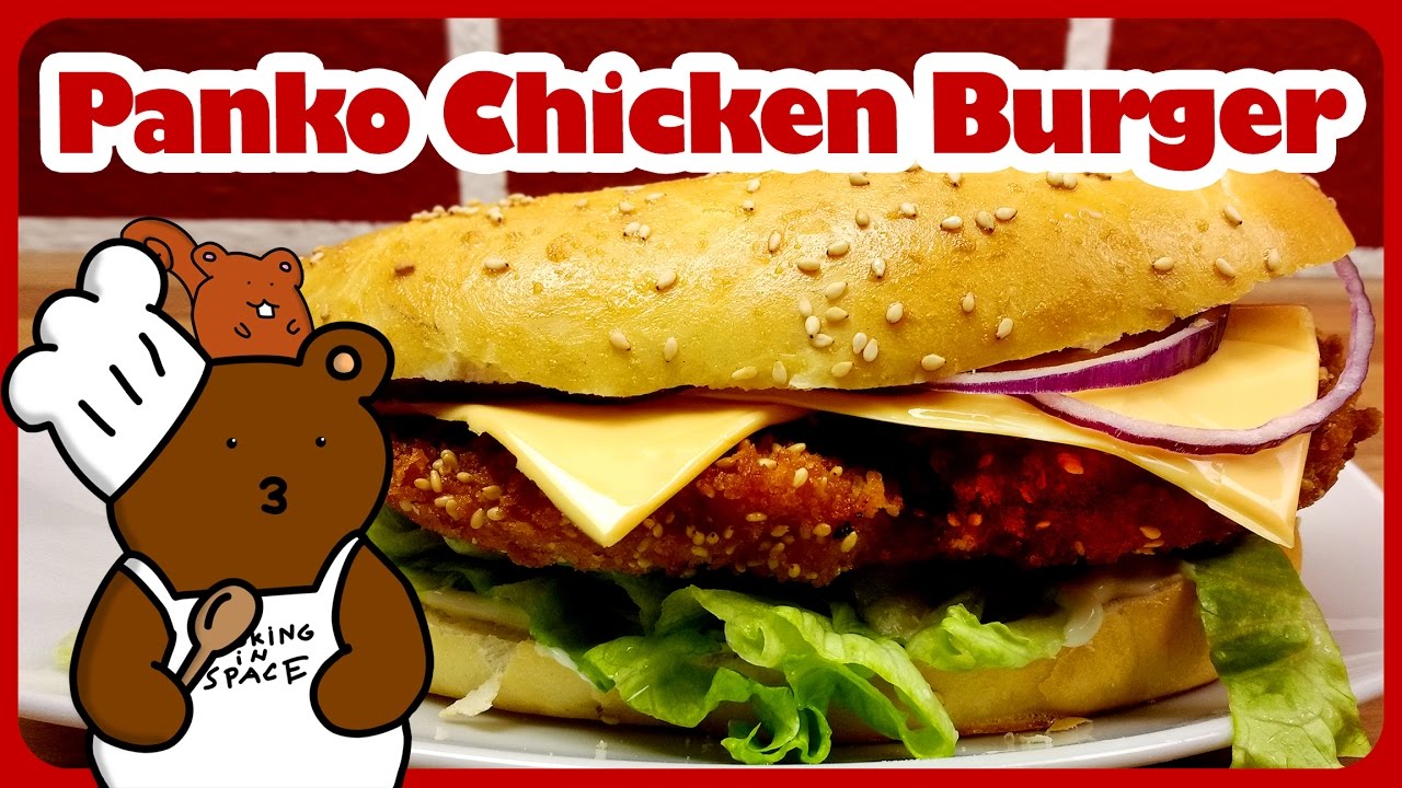 Panko Chicken Burger Cooking In Space YouTube