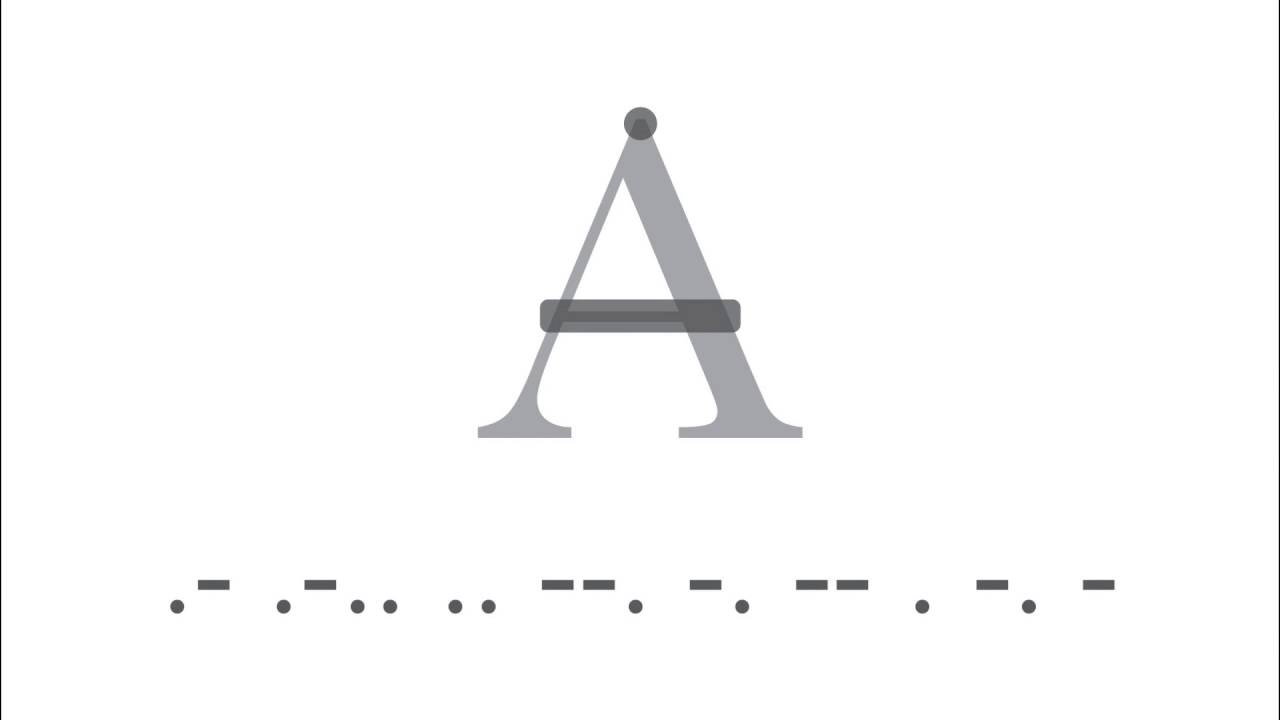A Designers Guide To Morse Code - A - YouTube