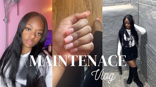 Maintenance Vlog| Nails, toes, eyebrows, hair