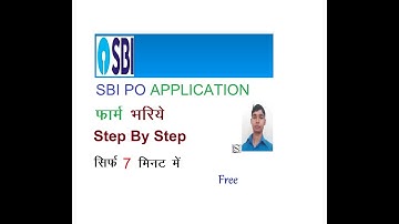how to fill sbi po application form 2019
