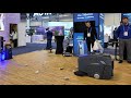 ✅ Robotic Floor Sweeper Eats Soda Cans, Nuts, Bolts and More!  Cleanbotics CES 2026 Booth Demo