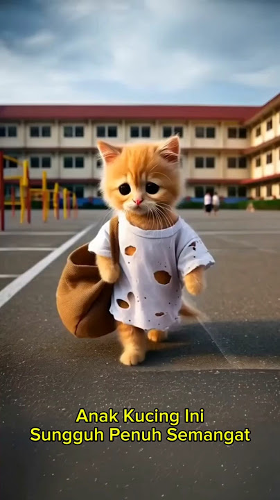 Anak Kucing Baju Sobek di Tertawakan oleh Teman Sekolah. #trendingshort #trendingvideo #viral