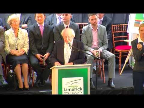 President Michael D Higgins Freedom of Limerick