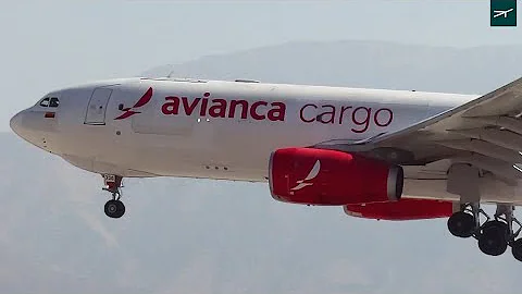 Avianca Cargo Airbus A330-243F N336QT landing at Santiago de Chile Airport (SCL/SCEL)