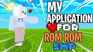 My Application For RomRomSmp || @NiwayOp @overpowered-aryan || #applicationforromromsmp screenshot 2