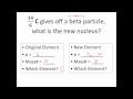 Nuclear Decay Quiz