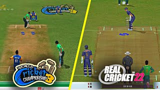 Real Cricket 22 Vs World Cricket Championship 3 | Which Is The Best Mobile Cricket Game screenshot 1