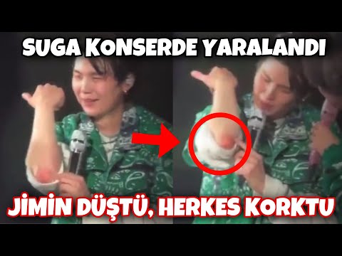 BTS‘in Ailesi konsere geldi ama üyeler yere düştü, yaralandı, ıslandı.