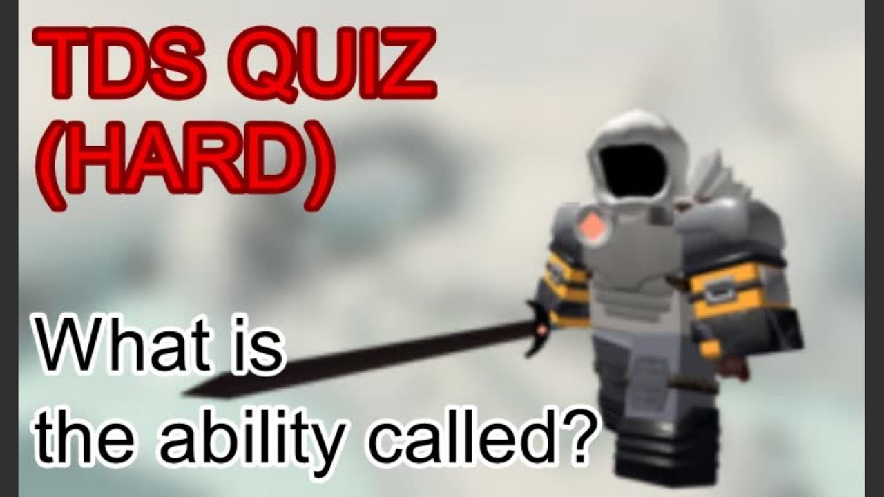 Roblox Tower Defense Simulator Quiz!