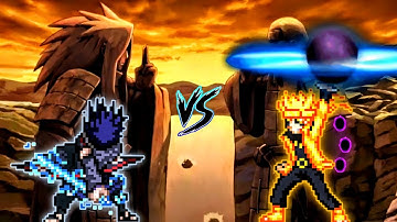 Sasuke Akatsuki V2 (New) VS Naruto V3 (all form) in Jump Force Mugen