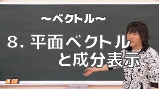 ベクトル８：平面ベクトルと成分表示《筑波大2010年》