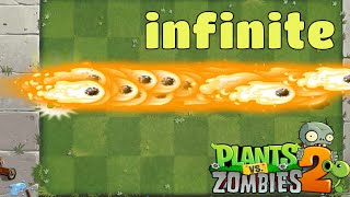 PvZ 2 Funny - All Plants Power Up INFINITE Vs Brickhead Zombie