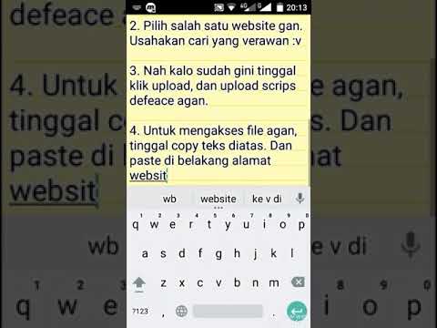 Defeace metode kindeditor (teknik pemula) di andro