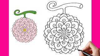 HOW TO DRAW HANA HANA NO MI (NICO ROBIN DEVIL FRUIT) FROM ONE PIECE