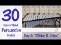 Day 6 - "Let's Get Started" - Mallets/Percussion - "Sticks & Grips" - 30 days of Band